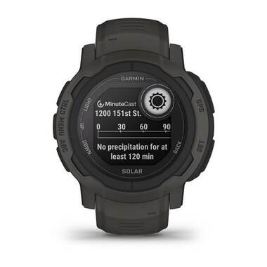 Защищенные GPS-часы Garmin (Гармин) Instinct 2 Solar, цвет графит (010-02627-00) | Мототека