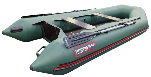 Лодка ПВХ Hunter (Хантер) 320 Л серый | Мототека